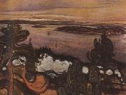 Edvard Munch Train oil painting artist
